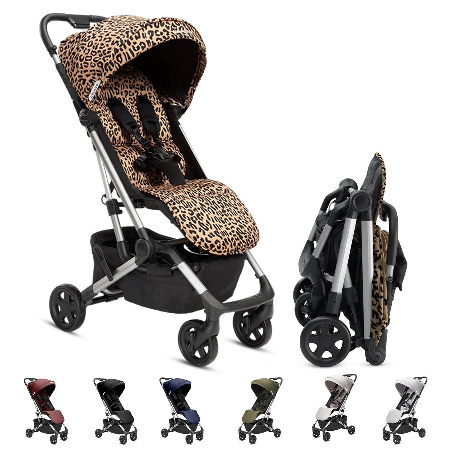 Colugo Compact Stroller - One Hand Fold Lightweight, Travel, Toddler, Airplane, Foldable Stroller with Rain Cover, Backpack and Cup Holder (Wild Child)