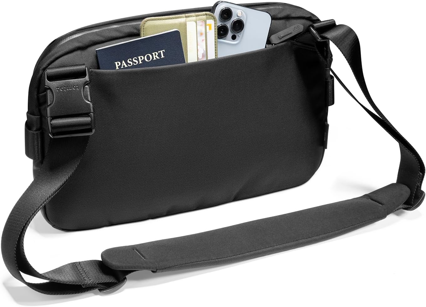 tomtoc Compact EDC Sling Bag, Minimalist Chest Shoulder Backpack Crossbody Bag for Men Women, Lightweight Carry Casual Bag