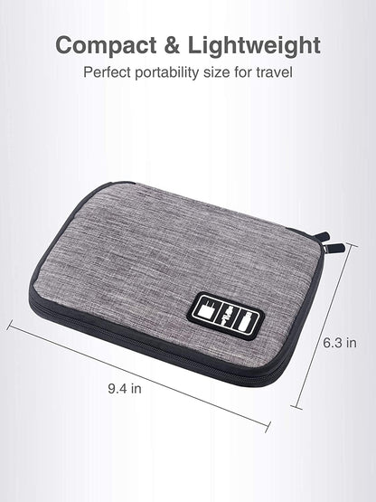 Luxtude Cord Organizer Bag, Travel Cable Organizer Bag, Electronic Organizer Travel Case for Chargers and Cords, Tech Bag & Charger Case, Flying Essentials for Electronics Items/USB,etc