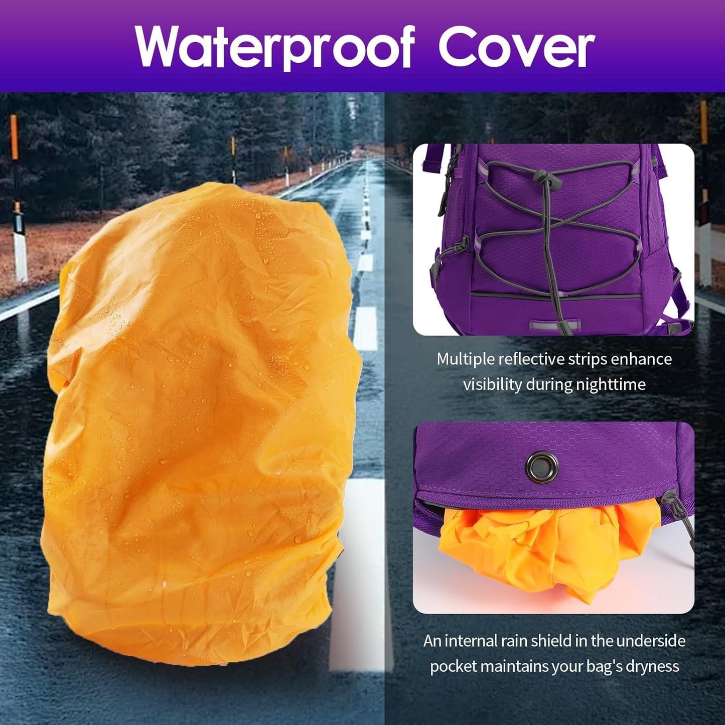 WOLT Hydration Backpack 18L Hiking Water Backpack with 2L Water Bladder for Men Women, Hydration Pack for Running Cycling Biking and Climbing