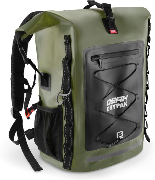 Waterproof Backpack Dry Bag 35L/55L/85L – Heavy Duty Roll-Top Hiking Backpack Sack Keeps Gear Dry for Travel, Kayaking, Boating, Camping, Rafting and Fishing