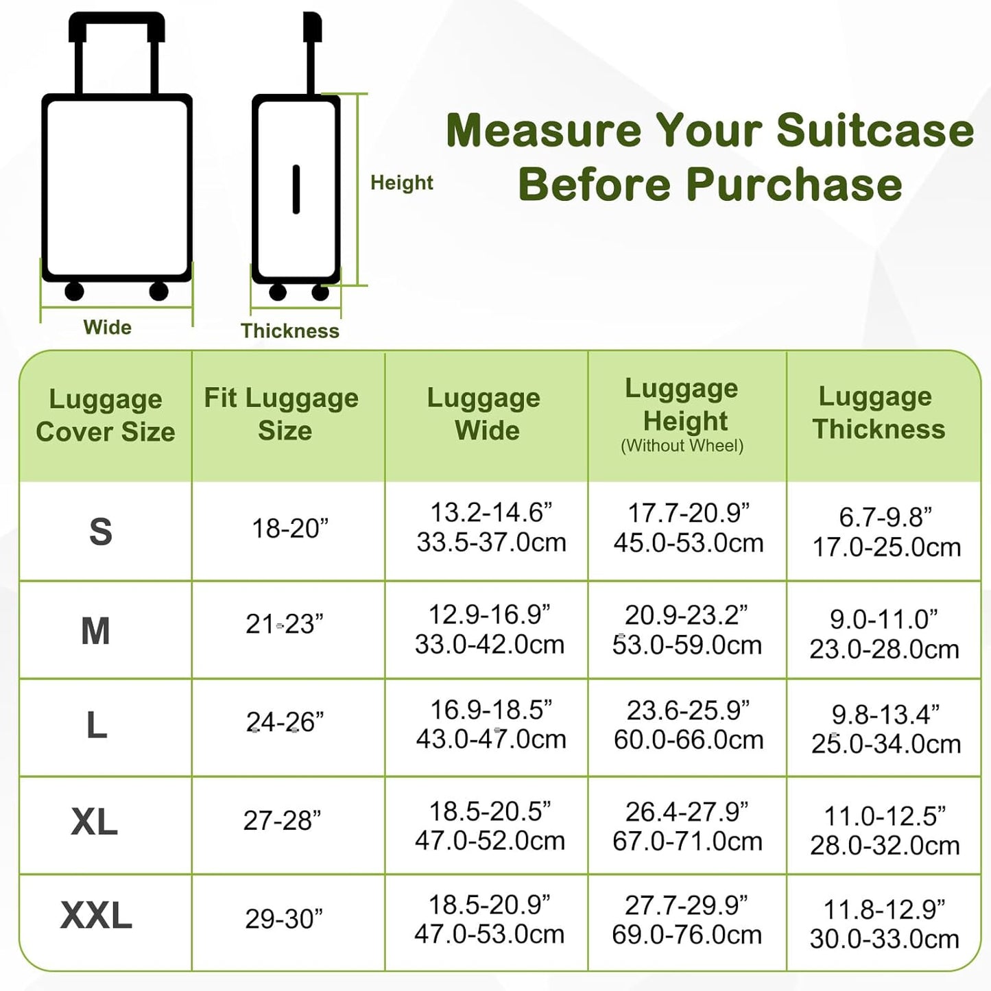 Pink Dino Suitcase Luggage Cover, Thick Suitcase Cover for Carry on Luggage Protector Fits 18-30 Inch Case