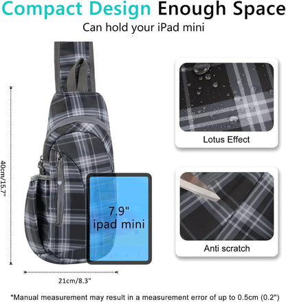 TITECOUGO Small Sling Bag, Lightweight Crossbody Backpack for Men Women, Shoulder Bag for Sports and Outdoor