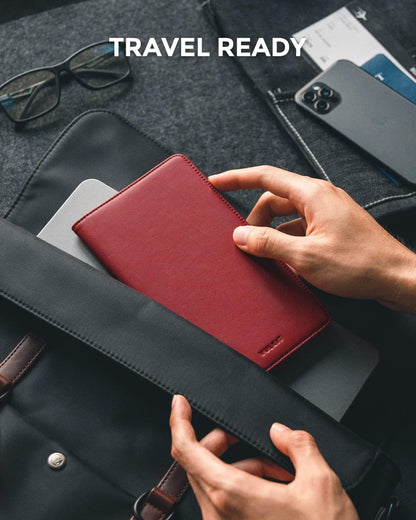 VULKIT Passport Holder Wallet RFID Blocking Travel Wallet for Men & Women