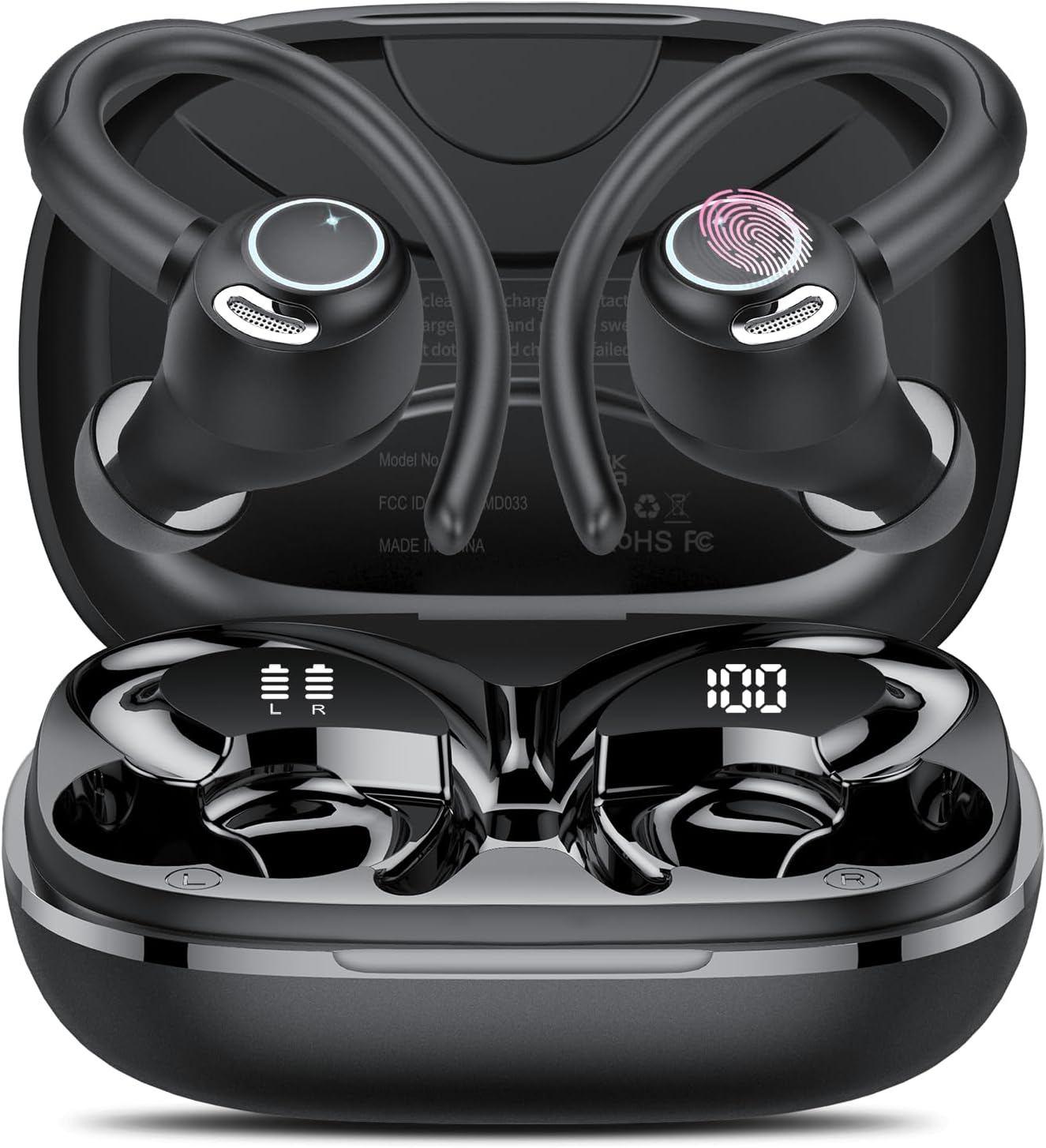AI Translation Earbuds Real Time, 164 Language Translator Earbuds, 3-in-1 Bluetooth 5.4 Translation Headphones with 5 Translation Modes, 48H AI Ear Buds Translator Device for Business/Learning/Travel