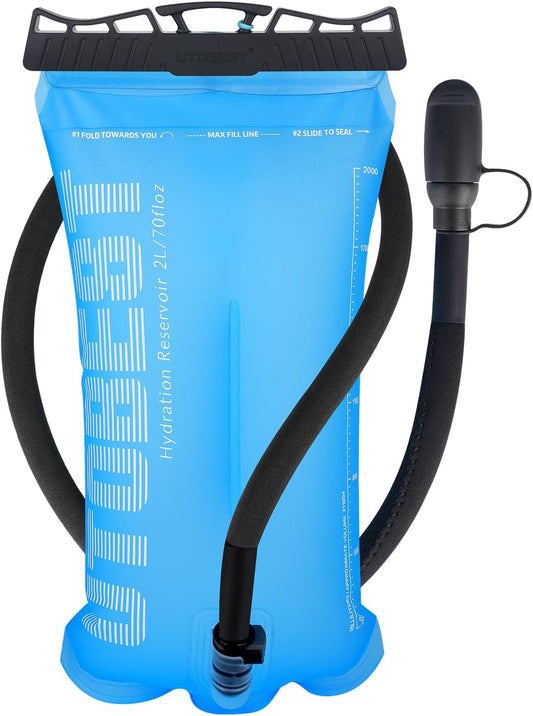 Hydration Bladder,TPU Water Bladder,Water Bladder for Hiking Backpack,BPA Free,Wide Opening,Leak-Proof,Water Reservoir for Hiking Cycling Camping Running