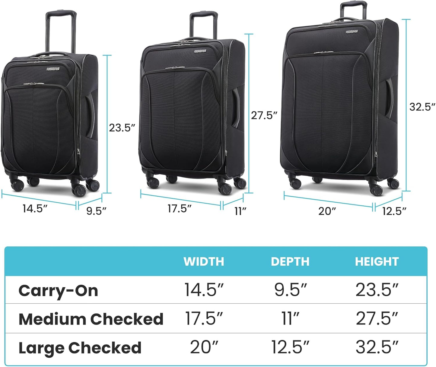 American Tourister 4 KIX 2.0 Expandable Softside Luggage with Spinner Wheels, 28 SPINNER, CLASSIC BLUE