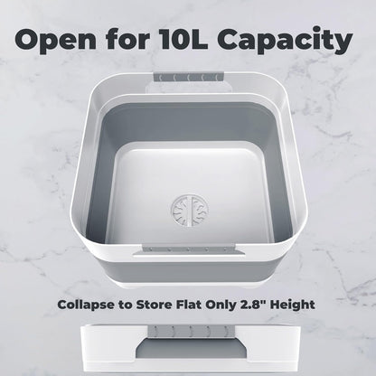 Wash Basin for Baby Bottles, Foldable, Versatile Wash Tub for Kitchen, RV, Outdoor Camping Sink, Sturdy & Easy to Clean