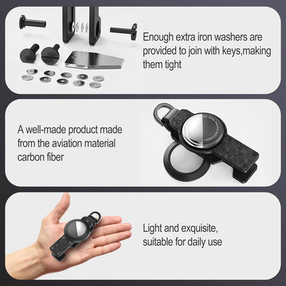 Key Organizer for Men/Women Compact Key Holder Minimalist Key Case Metal Key Chain Key Holder for Keychain Secures 2-6 Keys