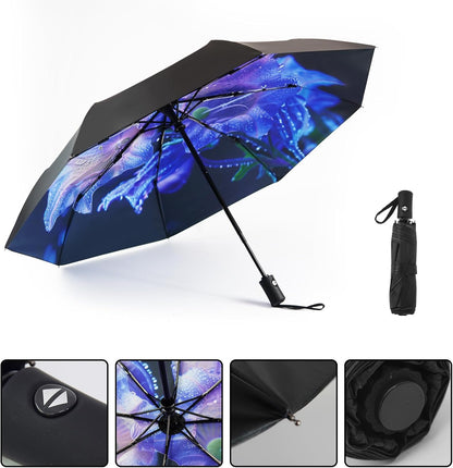SY COMPACT Travel Umbrella Windproof Automatic Umbrellas Small Compact UV Sun Protection Factory Outlet Umbrella