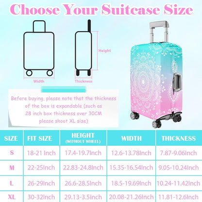 Luggage Cover for Suitcase Elastic Suitcase Cover Protector, Carry On Luggage Sleeve Anti Scratch Travel Essentials Fits 20-22