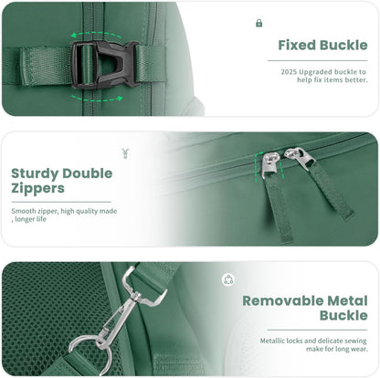 Travel laptop Backpack for Women, Personal Item Size Flight Approved, 16 Inch Laptop Bag with Multi-Pockets, Hiking Backpack, Waterproof Carry On Backpack Casual Daypack Backpack