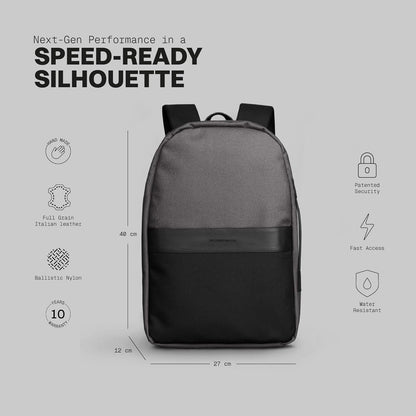 The Frenchie Co. - Super Light Ballistic Speed Backpack - Expandable Lightweight Design - Anti-Theft Magnetic Closure - Self-Adjusting Comfort Straps - Water-Resistant Ballistic Nylon