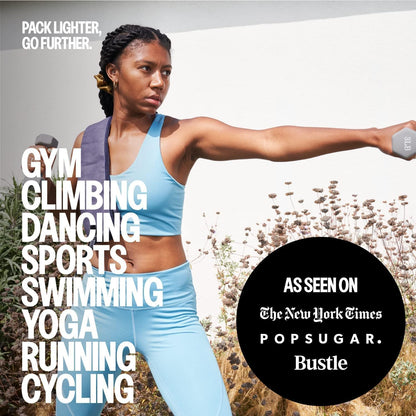 Acteon Microfiber Quick Dry Gym Towels, Silver ION Odor-Free Super Absorbent Pink Towels, Pink Towel Set, Womens Workout Accessories for Body Sweat Yoga Tennis