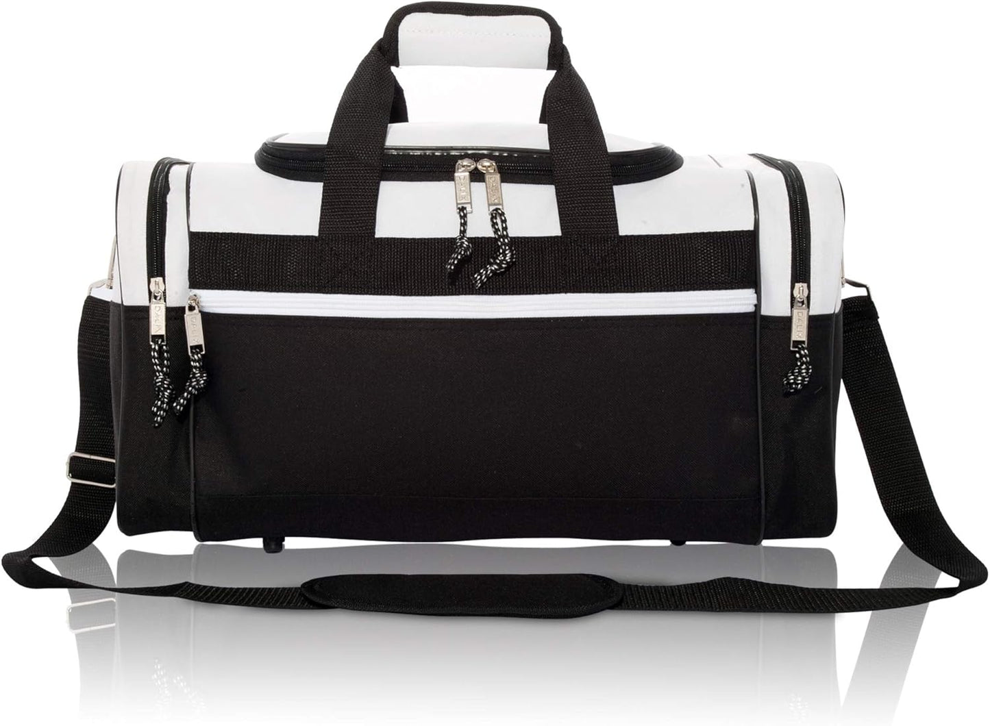 DALIX 17" Blank Duffle Bag Duffel Bag Travel Size Sports Durable Gym Bag