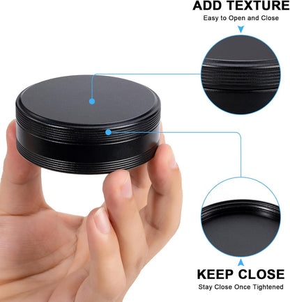 Pill Box 2 Compartment Pill Case - Portable Metal Travel Pill Container for Pocket or Purse, Waterproof Pill Organizer Holder for Medicine Vitamin Fish Oil and Supplements