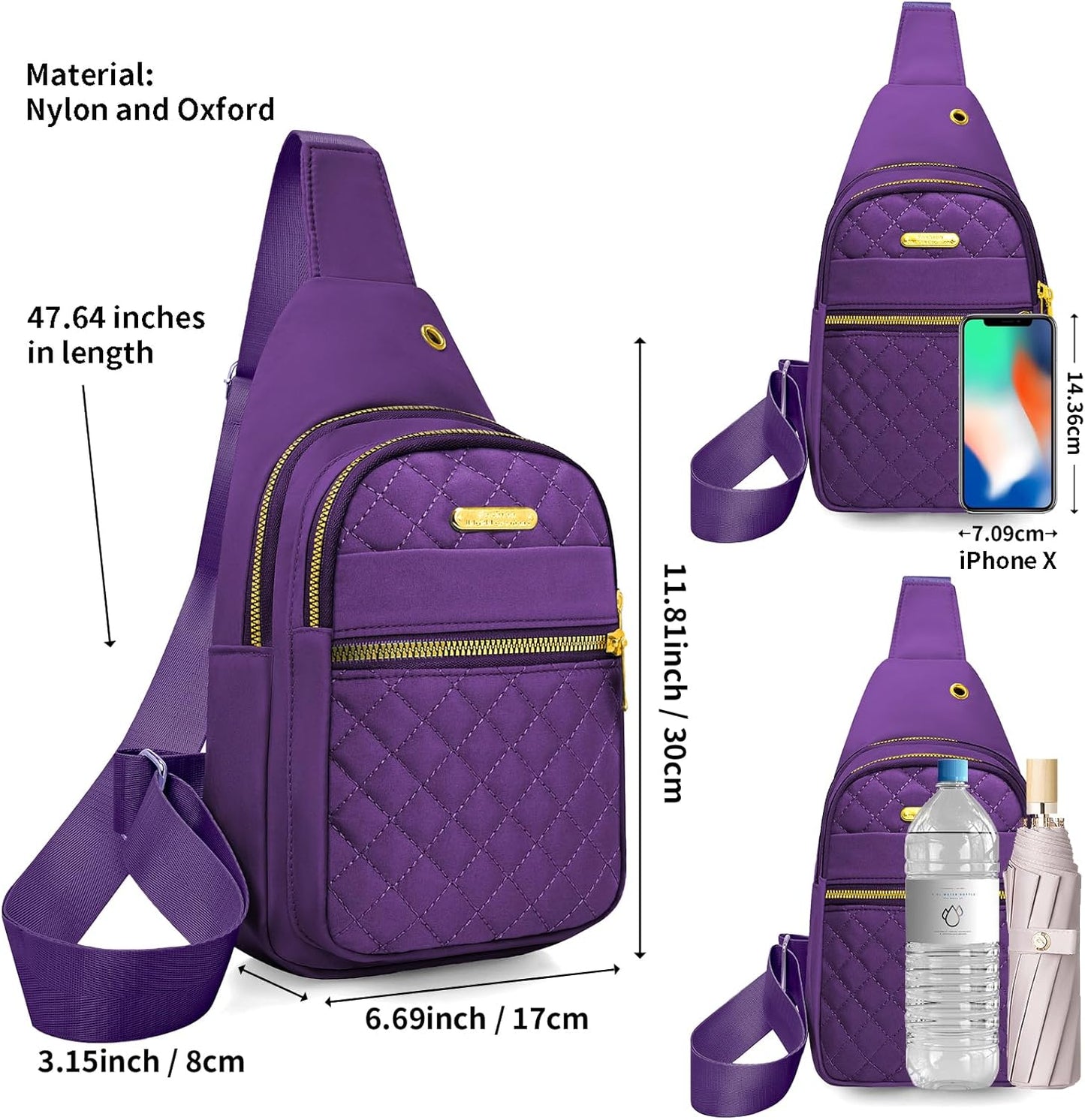 Small Sling Bag For Women Men Casual Crossbody Sling Backpack