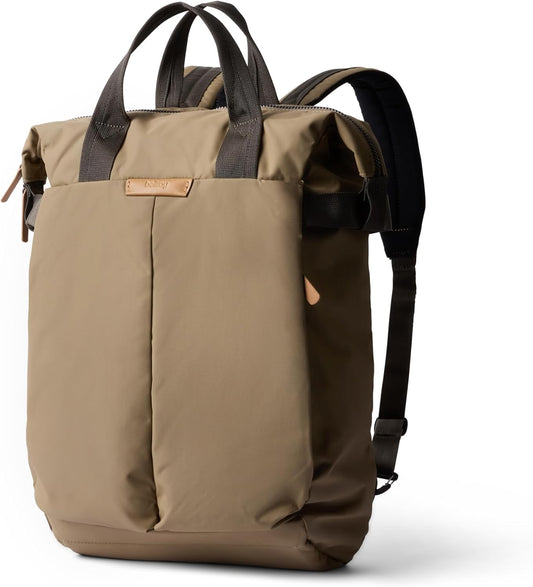 Bellroy Tokyo Totepack, water-resistant woven convertible backpack and tote bag - Khaki