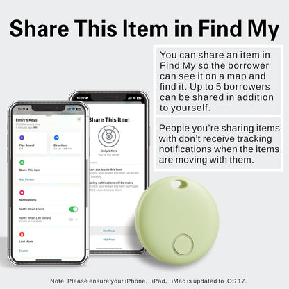 Reyke Air Tracker-4 Pack Smart Tag, Luggage Tracker Works with Apple Find My (iOS Only), Item Finder for Key, Backpack, Wallet, IP67 Waterproof