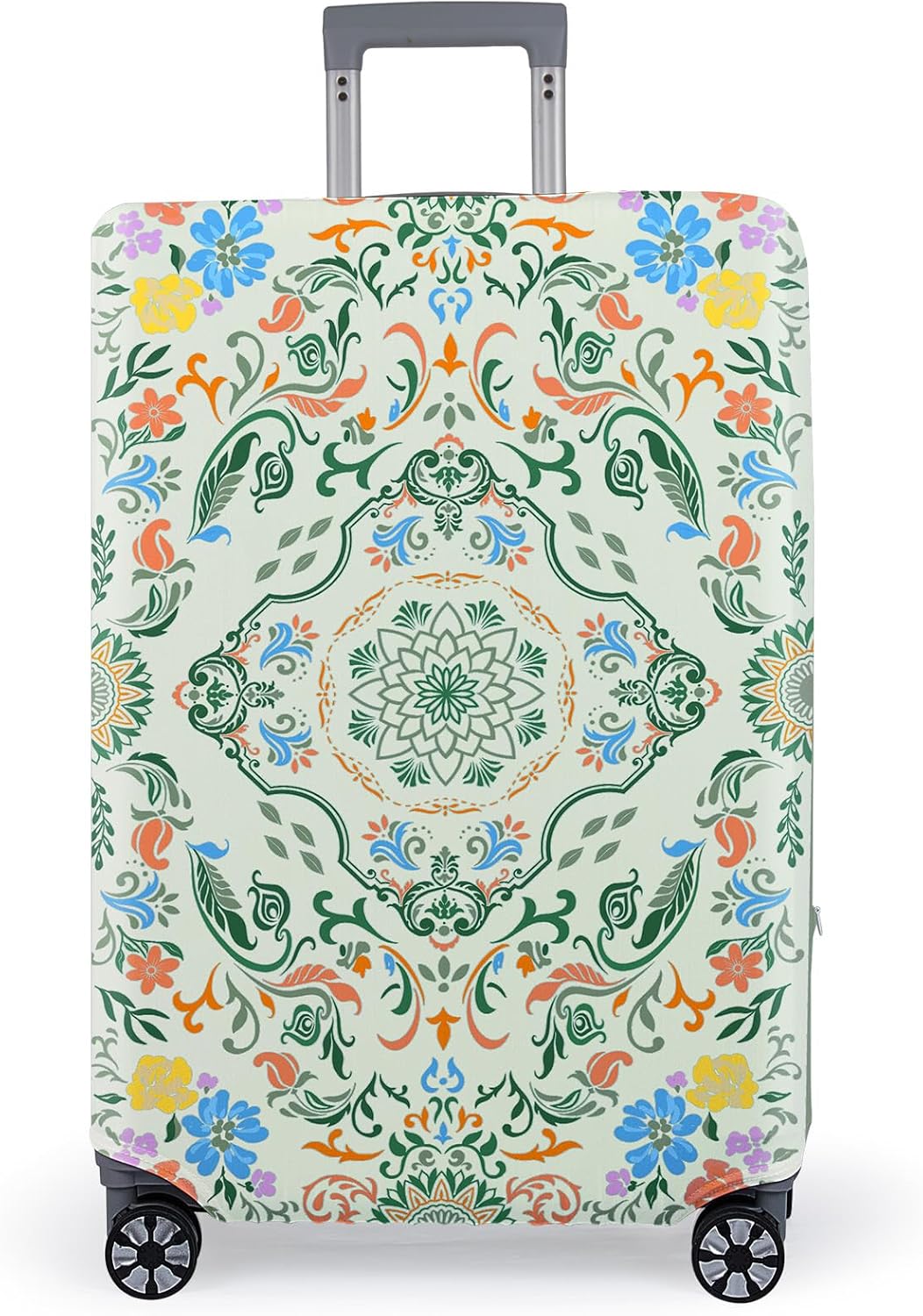 Pink Dino Suitcase Luggage Cover, Thick Suitcase Cover for Carry on Luggage Protector Fits 18-30 Inch Case