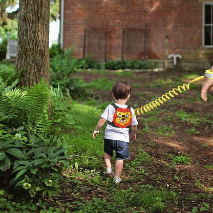 Toddlers Leash + Anti Lost Wrist Link Child Kids Safety Harness Kids Walking Wristband Assistant Strap Belt for Boys Pink Christmas Gift (Black)