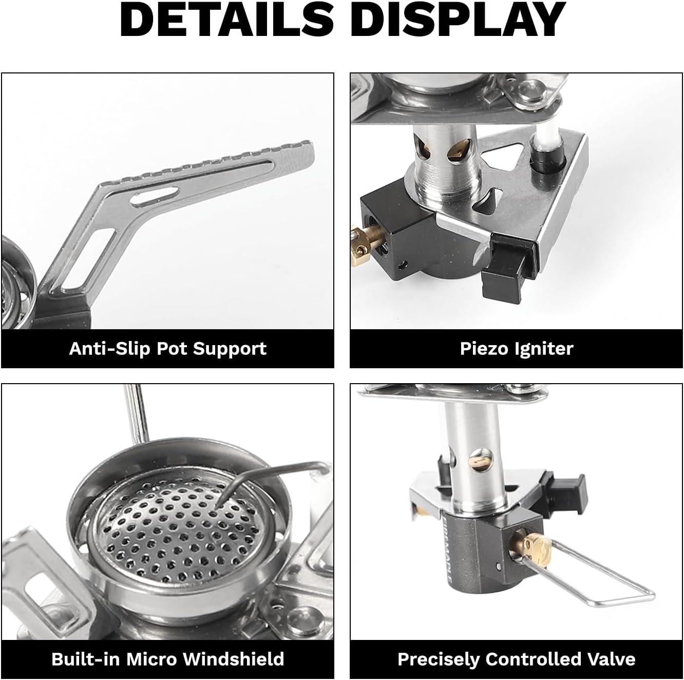 Fire-Maple Torch Gas Stove – Ultralight Backpacking Camping Stove, Built-in Piezo Ignition, Stainless Steel & Aluminum Alloy, Compact & Portable, Ideal for Hiking & Outdoor Cooking