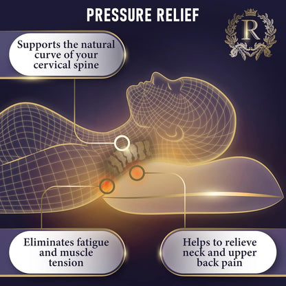 Royal Therapy 4-Pack King Memory Foam Pillow, Adjustable Shredded Pillow for Neck & Shoulder Pain Relief, Support for Back, Stomach, Side Sleepers