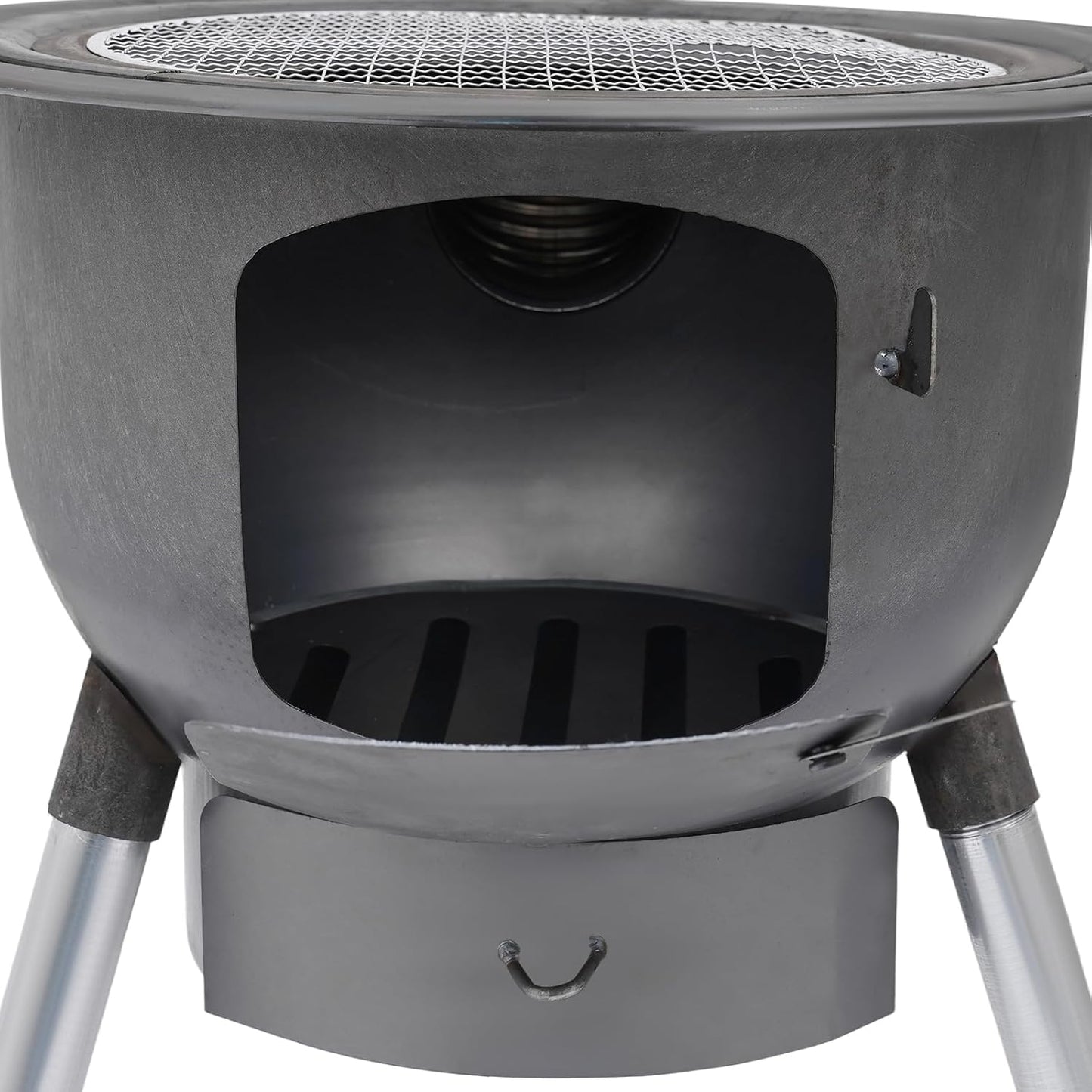 Camping Stove, Wood Burning Stove, Portable Grill Barbecue Cooking Grate and Cooktop with 3 Size Stove Rings, Multi-Functional Firewood Stove for Outdoor, Fishing, Hiking