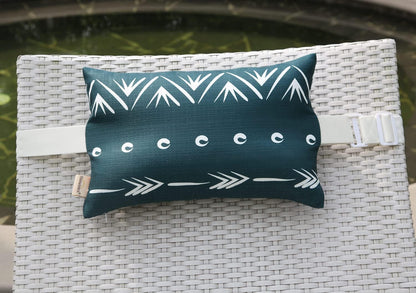 Lounge Chair Head Resting Pillows, Aderonideck Chair Head Waterproof Pillows with Insert Garden Furniture Neck Lumbar Attachment,2Pack 11"*16“