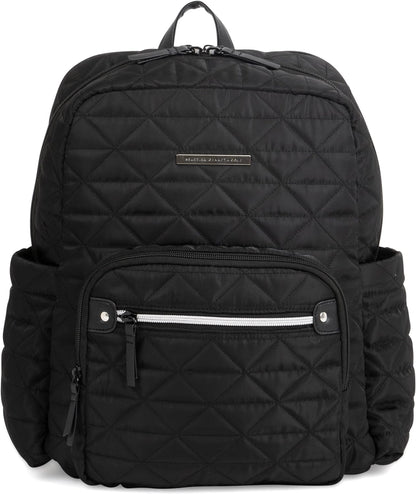 Kenneth Cole REACTION Emma Women's Backpack 15" Laptop Bag for Work, High School, College, Travel, Black Diamond