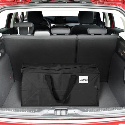 4 Pcs 24 Gallon Large Moving Bags with Zipper and Handles Foldable Storage Duffle Bags Heavy Duty Extra Large Totes for College Dorm Travel Clothes Blankets Bedding Moving (Black)