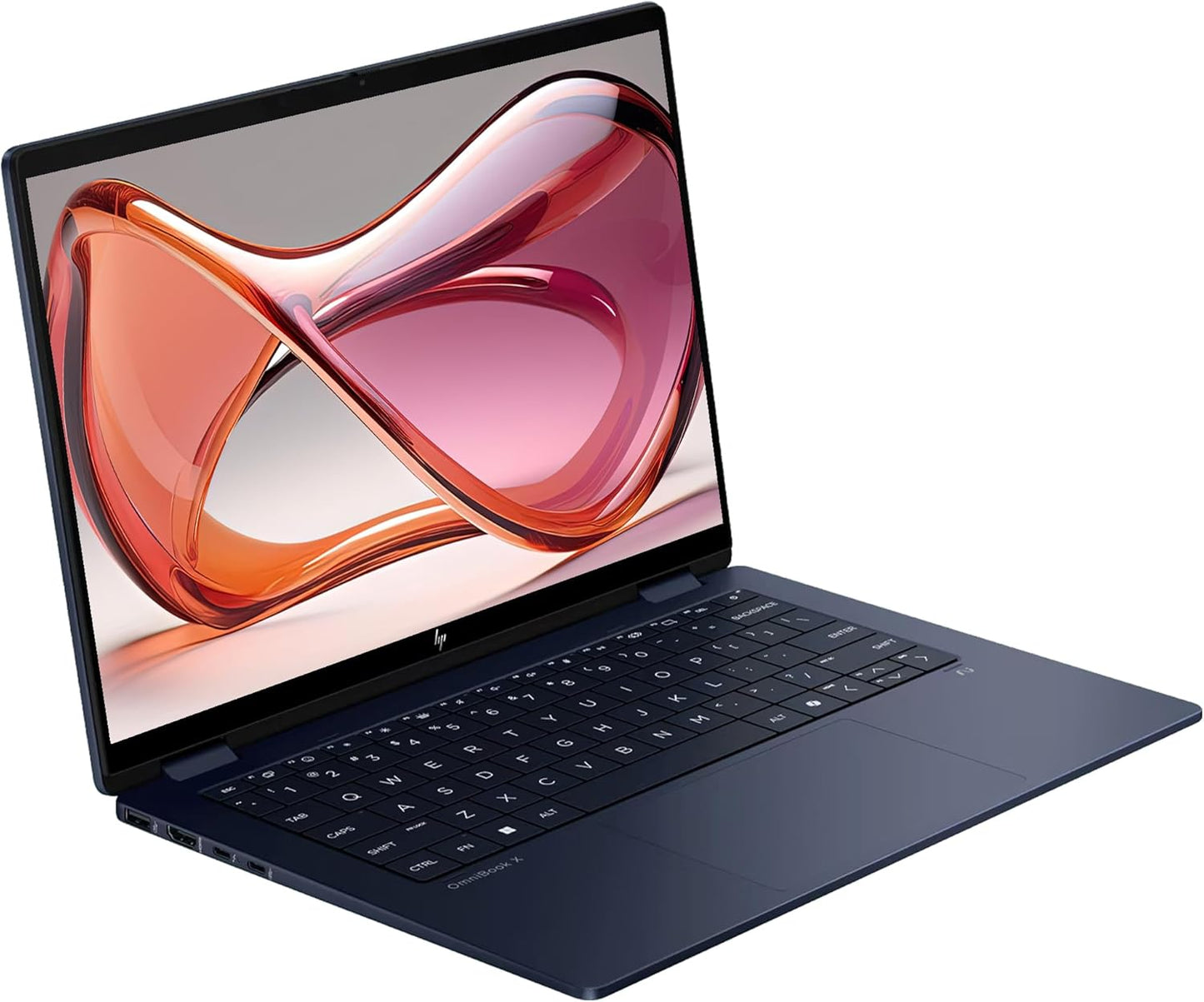 HP OmniBook X Flip 2-in-1 Copilot+ Laptop, Intel Ultra 7-256V, 16 GB LPDDR5x RAM, 1 TB PCIe SSD, 14" 2K (1920x1200) Touchscreen, Intel Arc 140V, Backlit Keyboard, W11 Pro, Atmospheric Blue