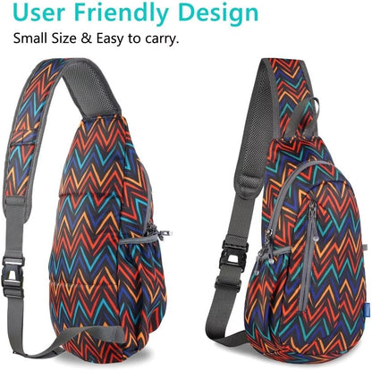 TITECOUGO Small Sling Bag, Lightweight Crossbody Backpack for Men Women, Shoulder Bag for Sports and Outdoor