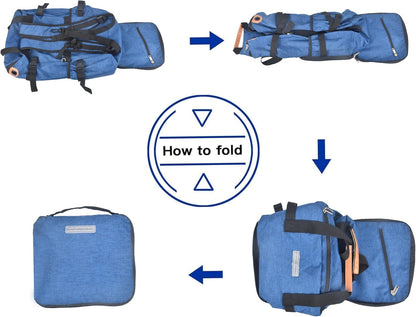 35L Foldable Waterproof Backpack For Outdoor Sports Travel Inside Wet Clothes Compartment Packable For Multiple