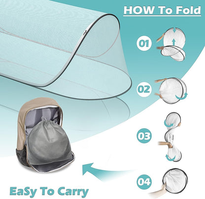 78 * 31 * 22Large Pop-Up Mosquito Net, Lightweight, Breathable, and Soft Convenient Mesh Tent,Foldable and Durable,Mosquito Net for Bed,Apply to Outdoor Athletes, Camping, Beach,Starlit Sky of Night.