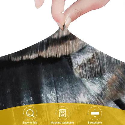 24 Inch PVC Luggage Protector Covers for TSA Approved Clear Suitcase Cover Protector Transparent Luggage Protective Cover Set (Painting, Suitable for 23"-24")