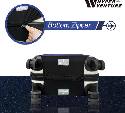 HYPER VENTURE Washable Luggage Cover - Fashion Suitcase Protector Fits 31-32 Inch Luggage (Fragile, XL)