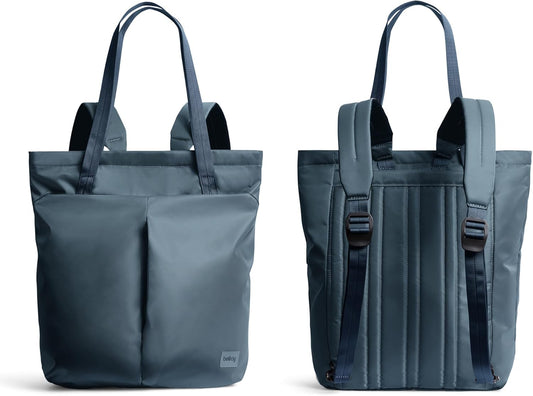 Bellroy Laneway Totepack (18 liter stylish tote bag and backpack in one, for gym, travel or everyday carry) - BlueSteel