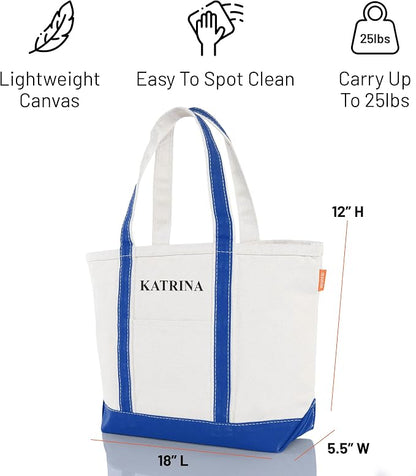 CB STATION Medium Classic Canvas Tote Bag - Image 4