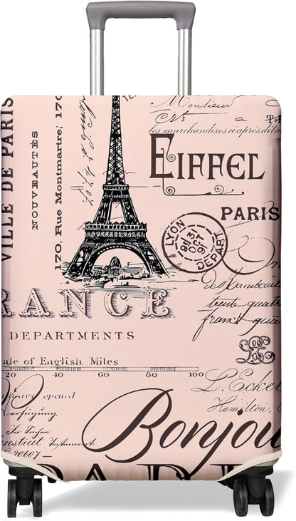 Travel Luggage Cover Suitcase Protector Fits 18-32 Inch Wheel Covers PatternedTravel Related Items Flower Luggage Protector Elastic L