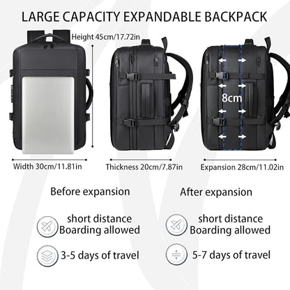 Vacuum-sealed travel computer backpack, Water-Resistant, - Image 5