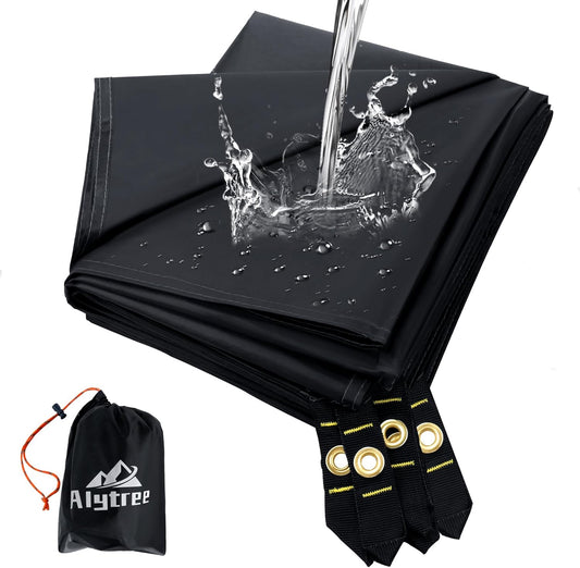 Camping Tent Footprint - 86'' x 59'', Waterproof Ground Sheet Mat for Tent - Ultralight Tarp for Hiking, Backpacking, and Beach Use