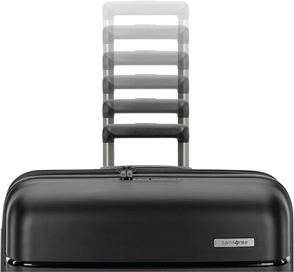 Samsonite Elevation Plus - Large Hardside Luggage - Scratch Resistant Polypropylene Shell, RightHeight™ Adjustable Handle, Integrated AirTag Holder, TSA Lock, WetPak™ Compartment - Triple Black