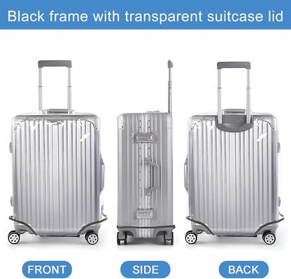 Clear Luggage Cover for 30 inch Suitcase Tsa Approved Thicken PVC Plastic Suitcase Protector Cover for Baggage Travel Waterproof.