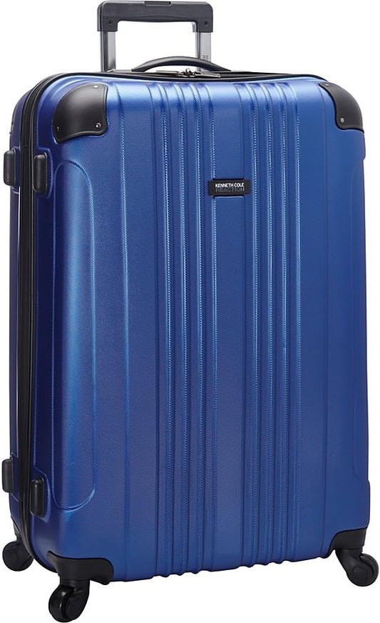 Kenneth Cole REACTION Out of Bounds Lightweight Hardshell 4-Wheel Spinner Luggage, Cobalt Blue, 28-Inch Checked