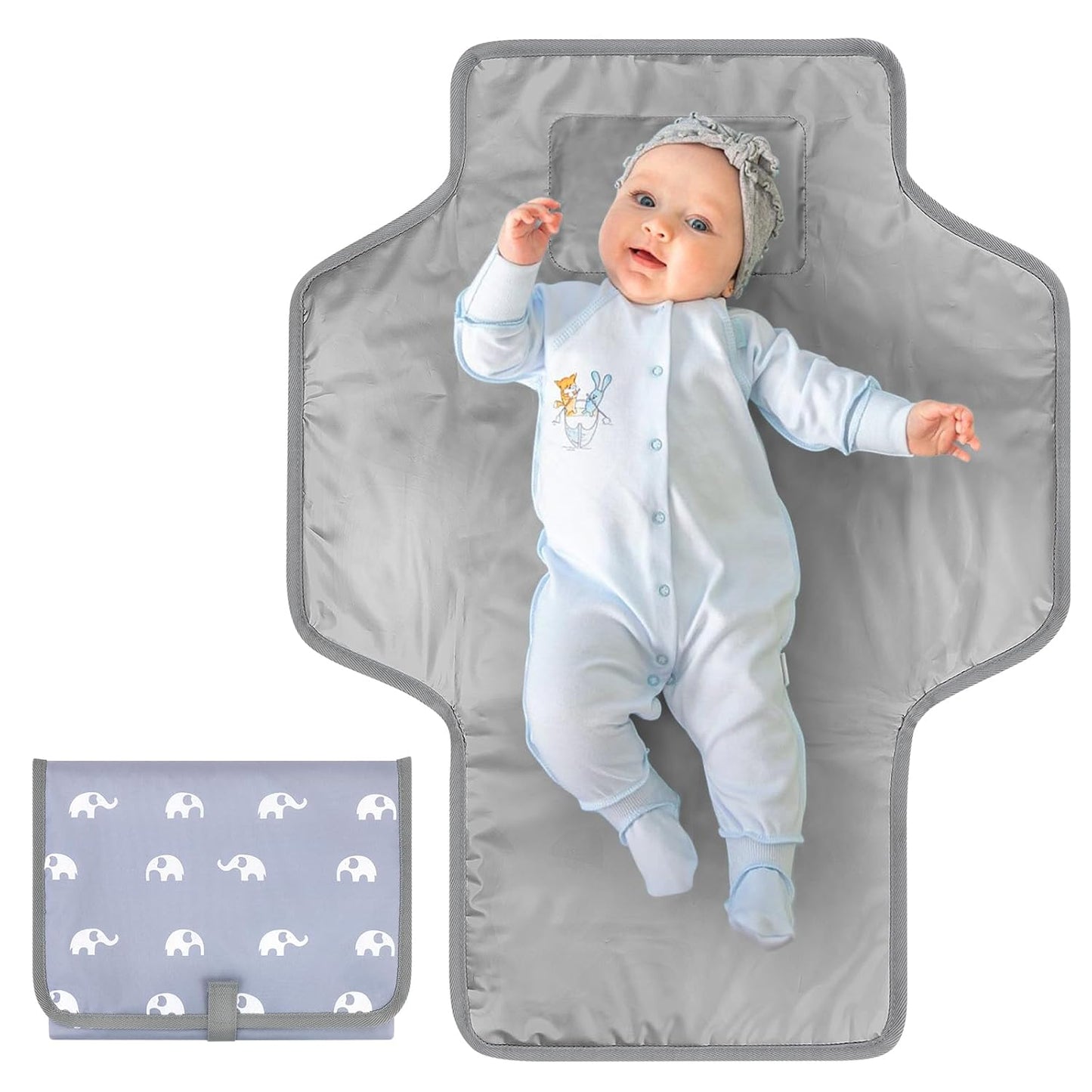 Accmor Portable Diaper Changing Pad, Waterproof Baby Changing Mat, Foldable Travel Diaper Changing Pads for Baby, Baby Essentials Shower Registry Gifts