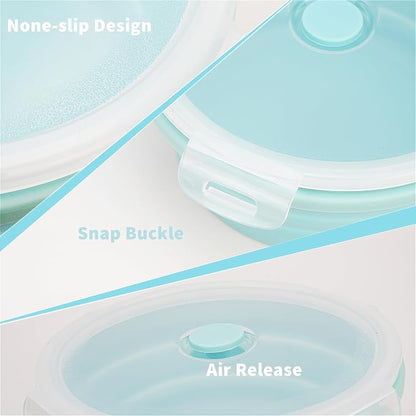CARTINTS Silicone Collapsible Food Storage Containers-Prep/Storage Bowls - Image 7
