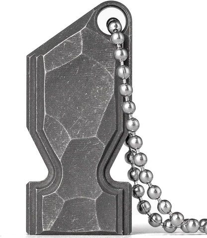 TISUR Titanium Emergency Whistle,EDC Safety Whistles Necklace Loud up to 120db,Survival Whistles for Survival,Hiking,Camping,Pets Training