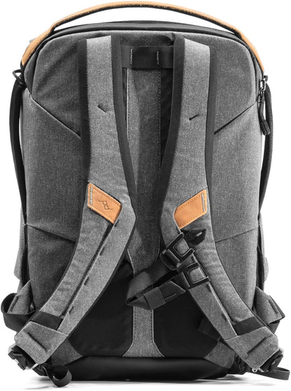 Peak Design Everyday Backpack 20L, Charcoal, MagLatch Top, Dual Side Access, FlexFold Dividers, Fits 15" Laptop, For Camera Carry, Daily Commutes or Travel, Versatile Backpack for Men and Women