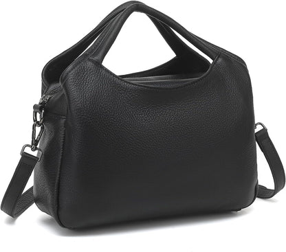 KOGTLA Genuine Leather Purses for Women, Crossbody Shoulder Bags with Top-Handle, Tote Satchel Handbags